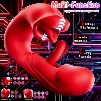 💖Unleash 2026’s Ultimate Pleasure ✨ G-Spot Vibrator Female Sex Toy ，7 slapping vibration modes and 5 licking modes