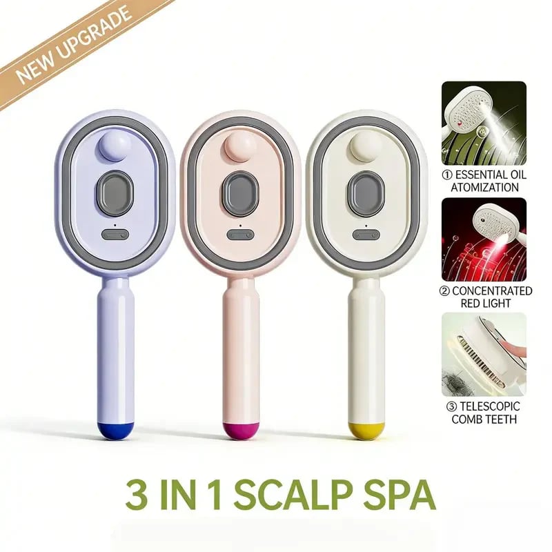 🔥Final 3 Hours: 60% OFF🎁Electric Spray Air Cushion Massage Comb