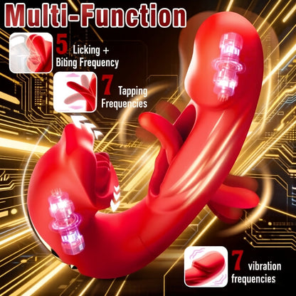 💖Unleash 2026’s Ultimate Pleasure ✨ G-Spot Vibrator Female Sex Toy ，7 slapping vibration modes and 5 licking modes