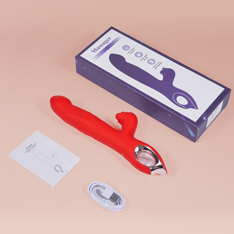 Yagoo Wiggling G Spot Vibrator with Clitoral Teaser Adult Vibrator Clitoris Nipple G-spot For Female Tease Dildo Stimulator Massager Vagina Masturbator Sex Toys for Women Couples