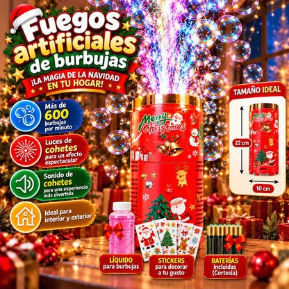 Magic Bubble Fireworks + Rocket Lights + Sound + Accessories Included