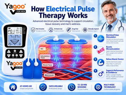 ⚡💥Micro-electro-pulse therapy:Multifunctional dredging and physiotherapy, whole body electrotherapy- No surgery, no needles – pain disappears, Restore male confidence