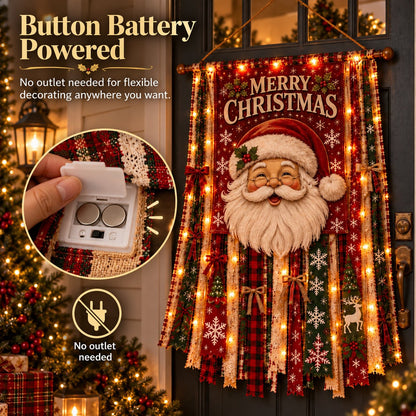 🎄✨ Christmas Glow Door Banner – Light-Up Holiday Welcome Decor for a Festive Entrance