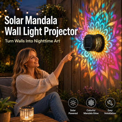 Seven-Color Changing Solar Mandala Lights