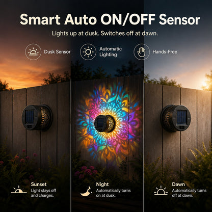Seven-Color Changing Solar Mandala Lights
