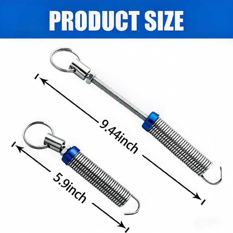 2 PCS Car Trunk Spring 5.9\"-9.44\" High Carbon Alloy Steel Full-Thread Screw