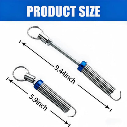 2 PCS Car Trunk Spring 5.9\"-9.44\" High Carbon Alloy Steel Full-Thread Screw