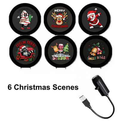 🎄🌟 Plug-&-Play HD Christmas Projector – 6 or 10 Festive Scenes