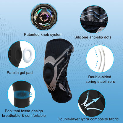 No more stiffness and slippage! SEAGRIL Adjustable Compression Knee Brace redefines safety for everyday activities.