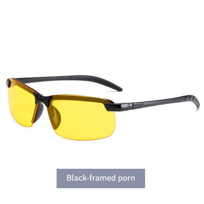 Smart polarized sunglasses with optional eyeglass case set
