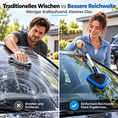 Dual Magnetic Car Window Cleaner | Streak-Free Car Window Cleaning Kit