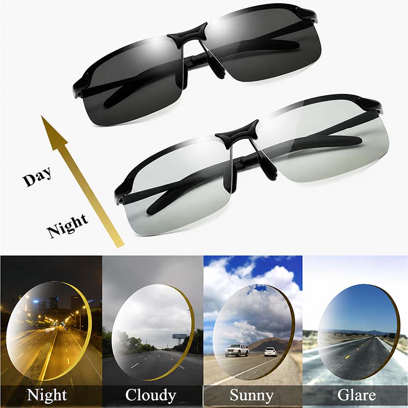 Smart polarized sunglasses with optional eyeglass case set