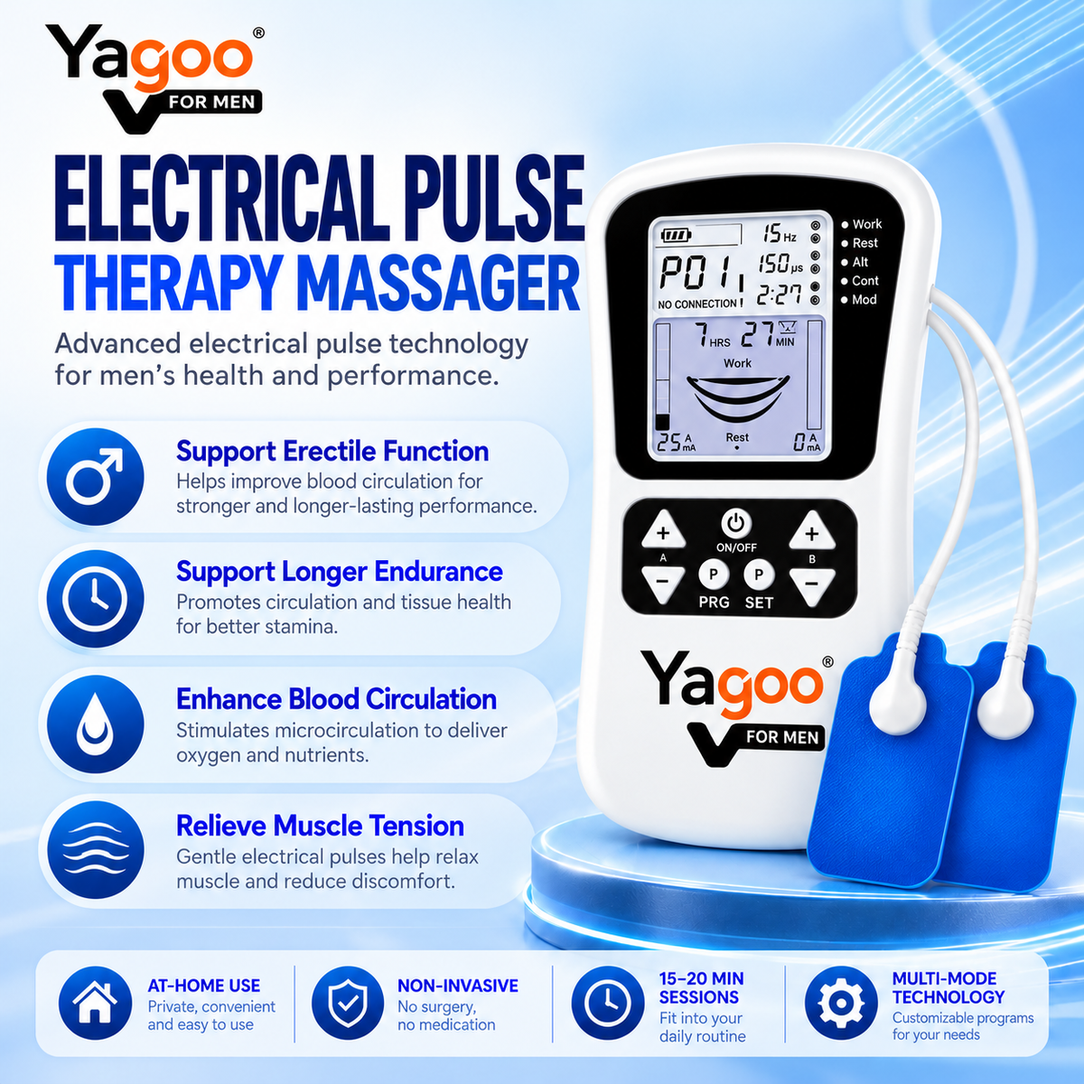 ⚡💥Micro-electro-pulse therapy:Multifunctional dredging and physiotherapy, whole body electrotherapy- No surgery, no needles – pain disappears, Restore male confidence