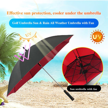 ❄️Portable AC? It’s This Umbrella!--Sun Umbrella with Fan and Mister