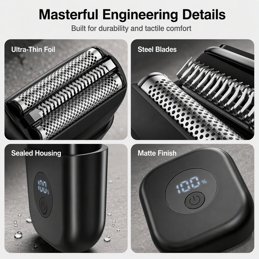 📢📢 50% OFF! Compact Electric Foil Shaver – Dual Heads for a Close Shave at Home or Away ✨✈️