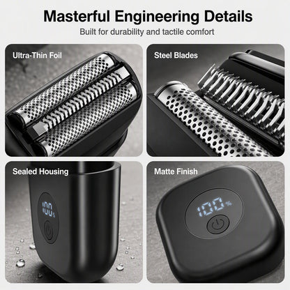 📢📢 50% OFF! Compact Electric Foil Shaver – Dual Heads for a Close Shave at Home or Away ✨✈️