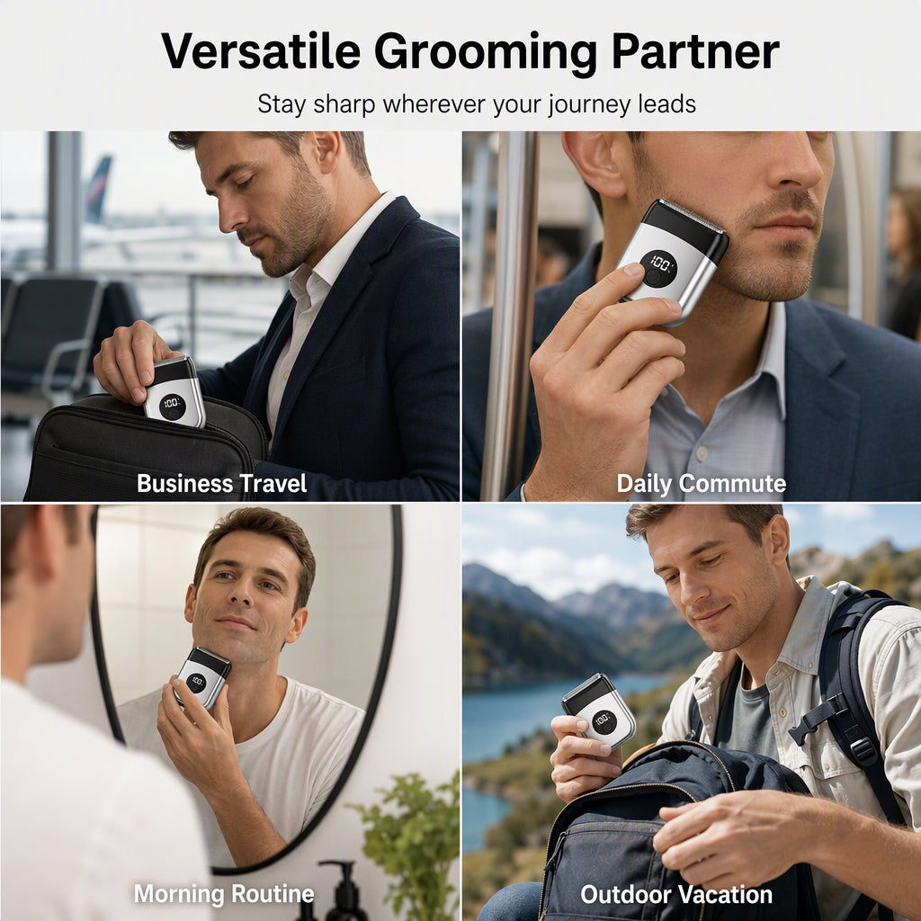 📢📢 50% OFF! Compact Electric Foil Shaver – Dual Heads for a Close Shave at Home or Away ✨✈️