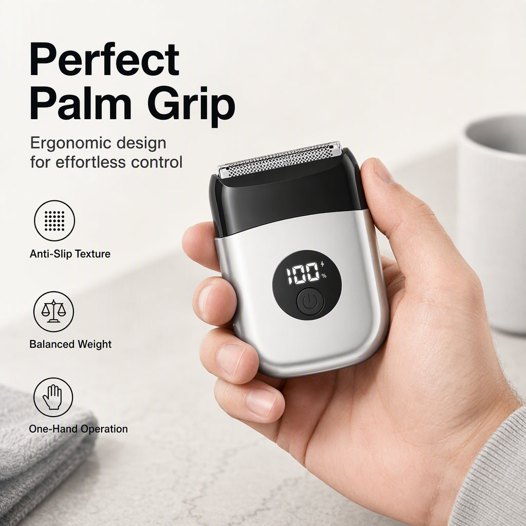 📢📢 50% OFF! Compact Electric Foil Shaver – Dual Heads for a Close Shave at Home or Away ✨✈️