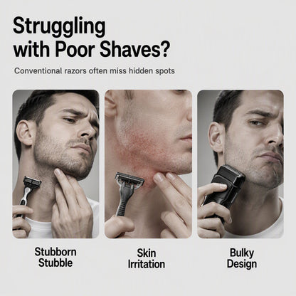 📢📢 50% OFF! Compact Electric Foil Shaver – Dual Heads for a Close Shave at Home or Away ✨✈️